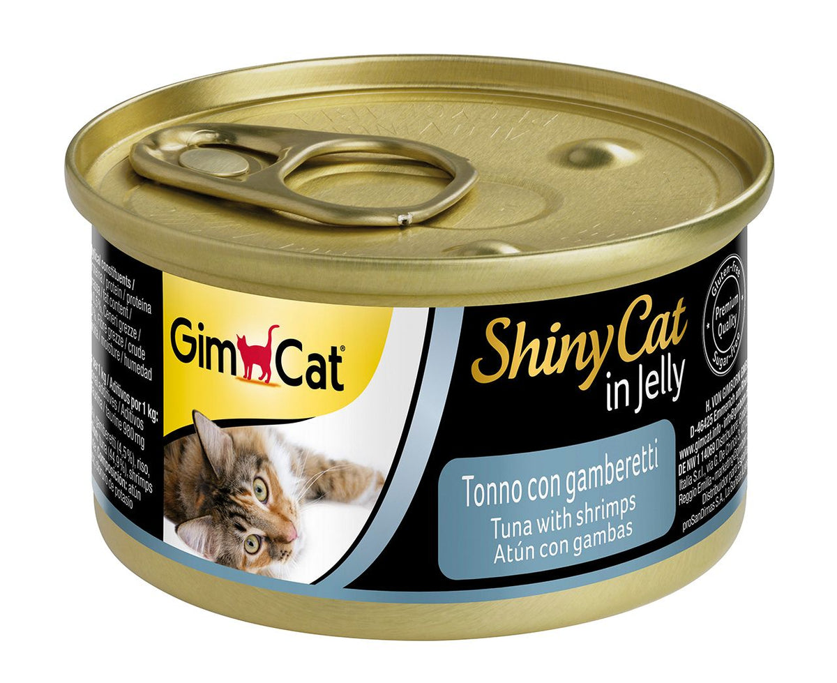 Shinycat Jelly (Jöle içinde) Tuna with Shrimps (Karidesli Ton Balığı) Konserve Kedi Maması 70 gr