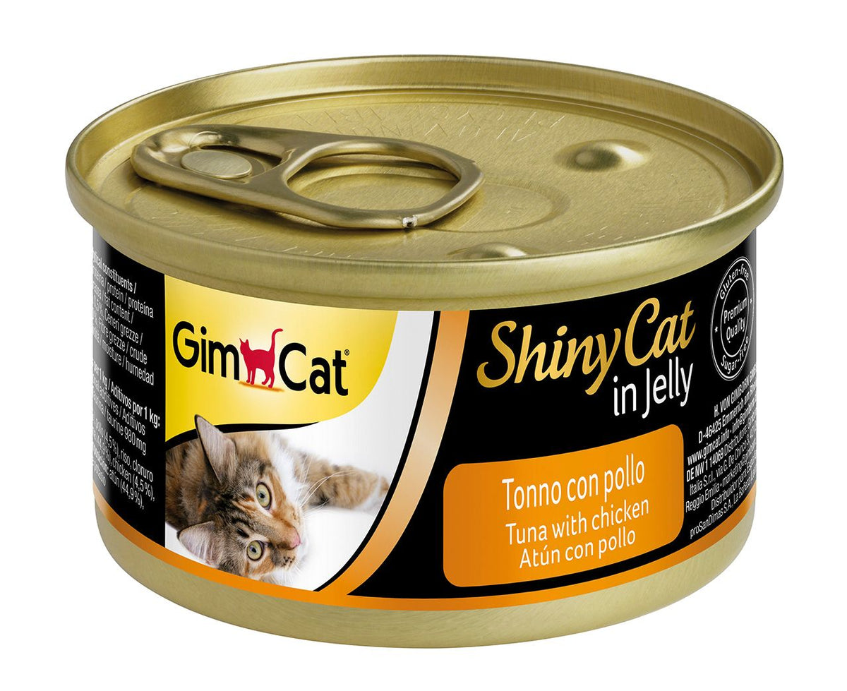 Shinycat Jelly (Jöle içinde) Tuna with Chicken (Tavuklu Ton Balığı) Konserve Kedi Maması 70 gr