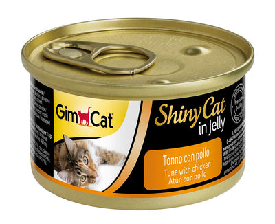 Shinycat Jelly (Jöle içinde) Tuna with Chicken (Tavuklu Ton Balığı) Konserve Kedi Maması 70 gr