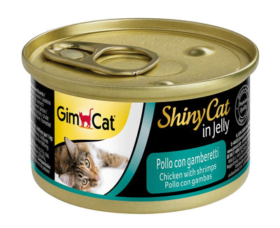 Shinycat Jelly (Jöle içinde) Chicken with Shrimps (Karidesli Tavuk) Konserve Kedi Maması 70 gr