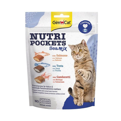 Gimcat Nutripockets Kedi Ödülü Somon&Alabalık&Karides Sea Mix 150gr