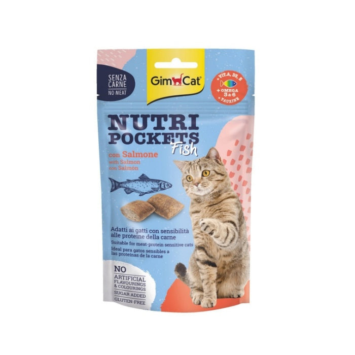 Gimcat Nutripockets Kedi Ödülü Somonlu 60gr