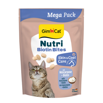 Gimcat Nutri Biyotinli Mascarpone Peynirli Kedi Ödülü 425 gr - Mega Boy - Cilt ve Tüy Bakımı