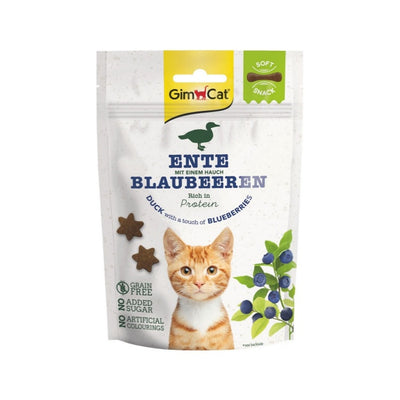 Gimcat Soft Snacks Duck & Blueberry Tahılsız Kedi Ödülü 60 gr