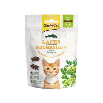 Gimcat Soft Snacks Salmon & Parsley Tahılsız Kedi Ödülü 60 gr