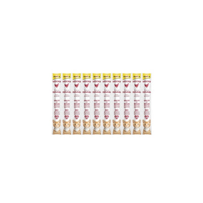 GimCat Sticks Kümes Hayvanı etli Ödül Çubukları 50 gr - 10lu