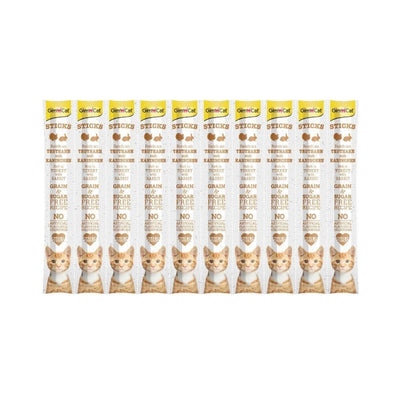 GimCat Sticks Hindi Etli Tavşan etli Ödül Çubukları 50 gr - 10lu