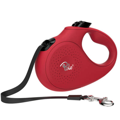 Polo Solid Kırmızı Otomatik Köpek Tasması Xsmall 3m/12 Kg
