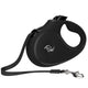 Polo Solid Siyah Otomatik Köpek Tasması Small 5m/15 Kg