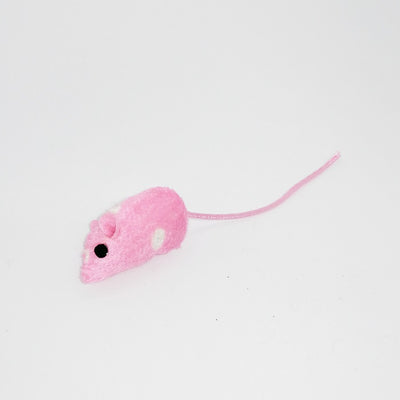 Polo Beyaz Benekli Pembe Fare Kedi Oyuncağı 4cm