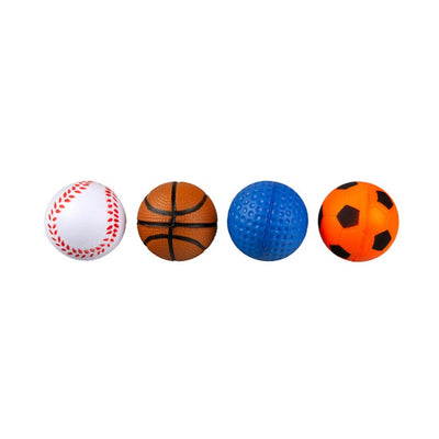 Polo Plastik Karışık Spor Topu Kedi Oyuncağı 4cm