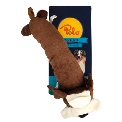 Polo Peluş Kahverengi Sosis Köpek Oyuncağı 35cm