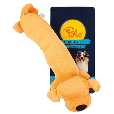 Polo Peluş Turuncu Sosis Köpek Oyuncağı 35cm