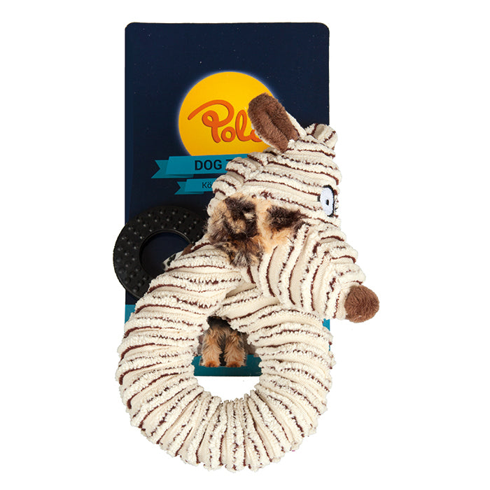 Polo Halka Şekilli Peluş Hayvan Köpek Oyuncağı 42cm