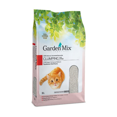 Garden Mix Bentonit Parfümsüz İnce 10L Kedi Kumu