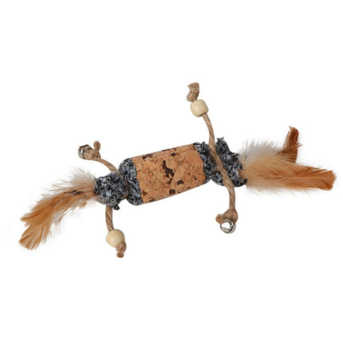 Eastland Çıngıraklı Tüylü Mantar Kedi Oyuncağı 9.5x3.5cm