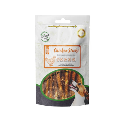 Eco Natura Pet Chicken Sticks - Tavuk Sargılı Kemik Köpek Ödülü 90gr