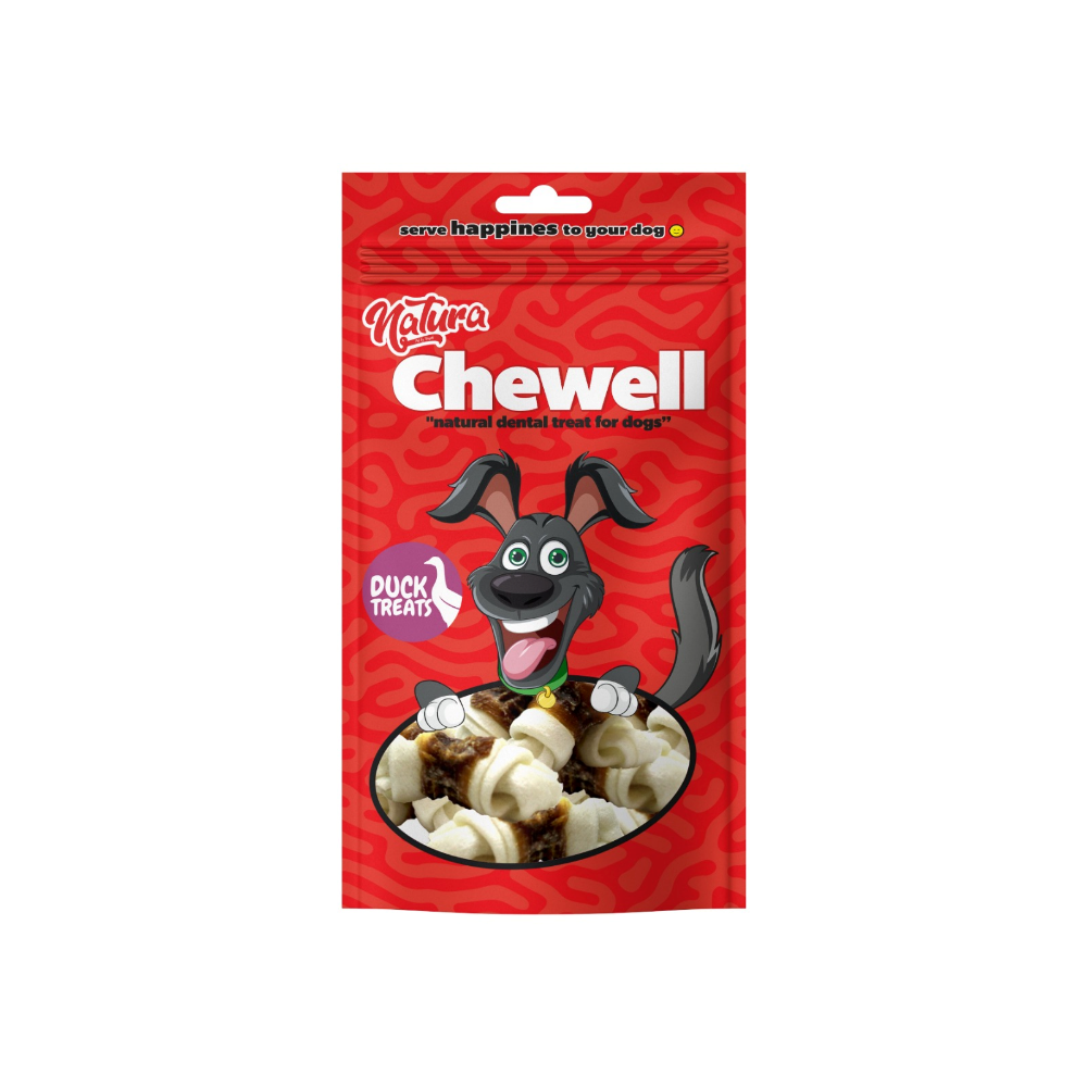Eco Natura Pet Duck Knotted Bones Ördek Etli Düğüm Kemik 100gr