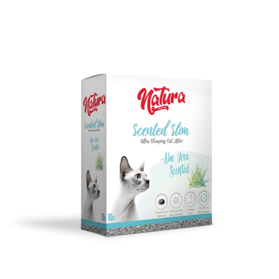 Natura Scented Slim İnce Taneli Aloe Vera Kokulu Kedi Kumu 10lt