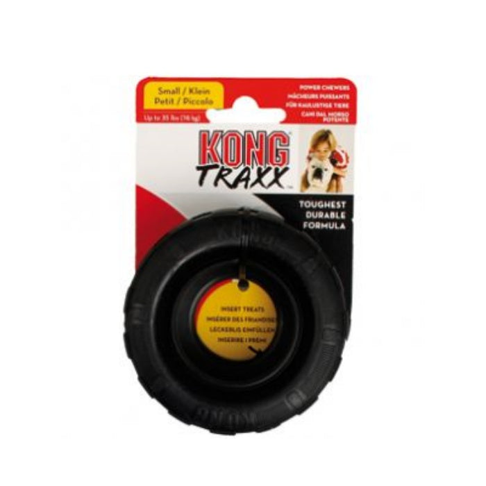 KONG Puppy Tires Delikli Tekerlek Şeklinde Çok Amaçlı Yavru Köpek Oyuncağı S