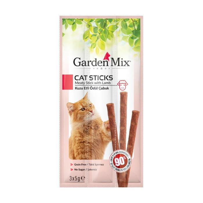 Garden Mix Kuzu Etli Kedi Stick Ödül 3*5g