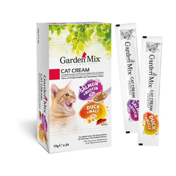 Garden Mix Somon+Ördek Kedi Kreması XXL 15gr*24