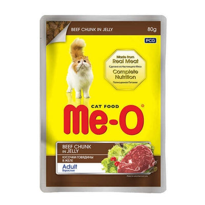 Me-O Jole İçinde Dana Etli Yetişkin Kedi Pouch 80gr