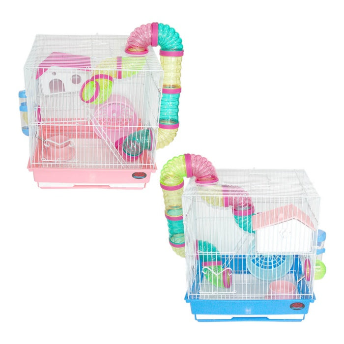 Dayang Hamster Kafesi Borulu 35x28x37