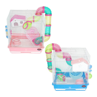 Dayang Hamster Kafesi Borulu 35x28x37
