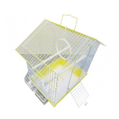 Dayang İki Kapılı Çatılı Muhabbet Kafesi 30x23x39cm