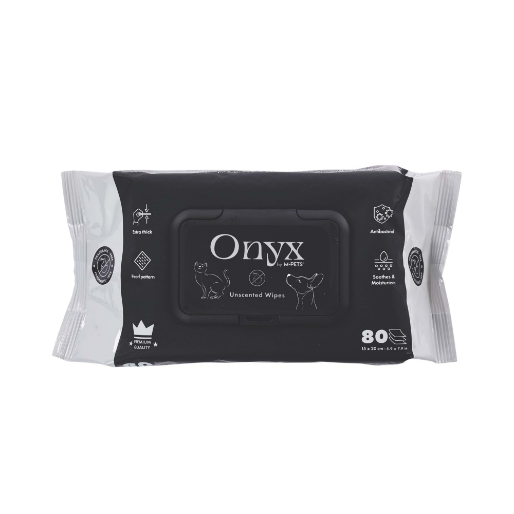 M-PETS Onyx Kokusuz Kedi Ve Köpekler İçin Temizleme Mendili 80Li
