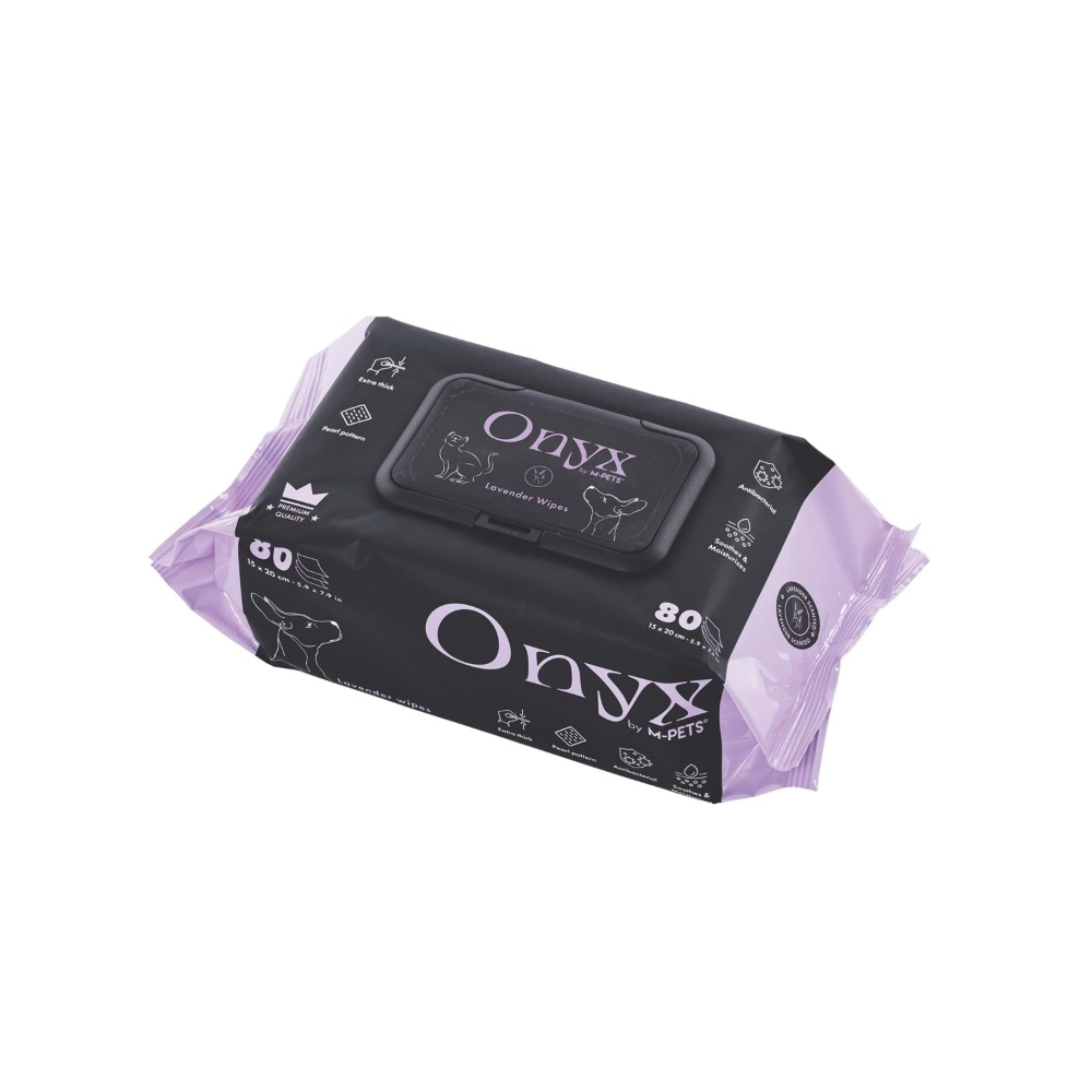 M-PETS Onyx Lavanta Kokulu Kedi Ve Köpekler İçin Temizleme Mendili 80Li