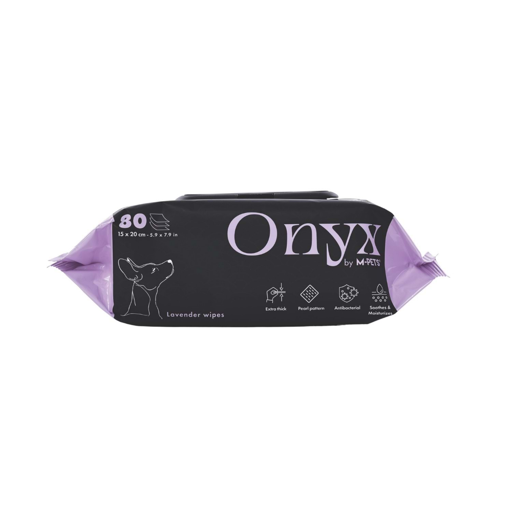 M-PETS Onyx Lavanta Kokulu Kedi Ve Köpekler İçin Temizleme Mendili 80Li
