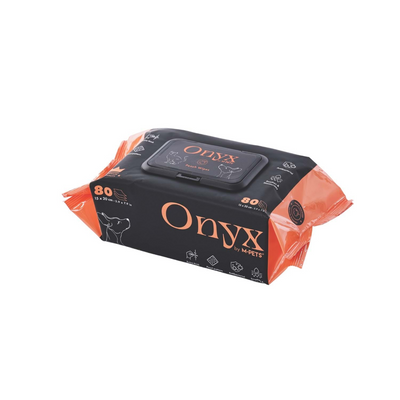 M-PETS Onyx Şeftali Kokulu Kedi Ve Köpekler İçin Temizleme Mendili 80Li