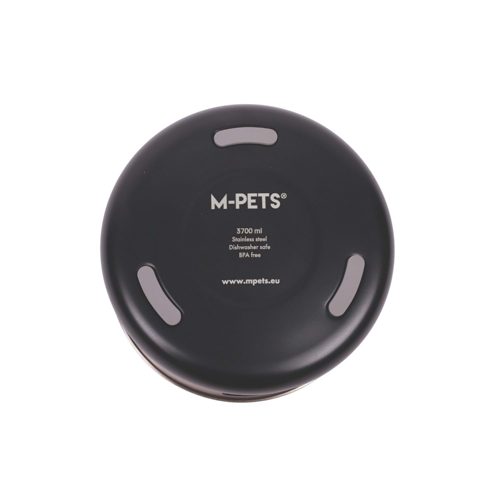 M-Pets Splash Control Metal Su Kabı 3,7L Black