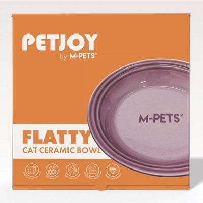 M-Pets Petjoy Flatty Seramik Mama Kabı Purple 500ml