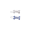 M-Pets Glam Köpekler İçin Aksesuar Toka Blue/White