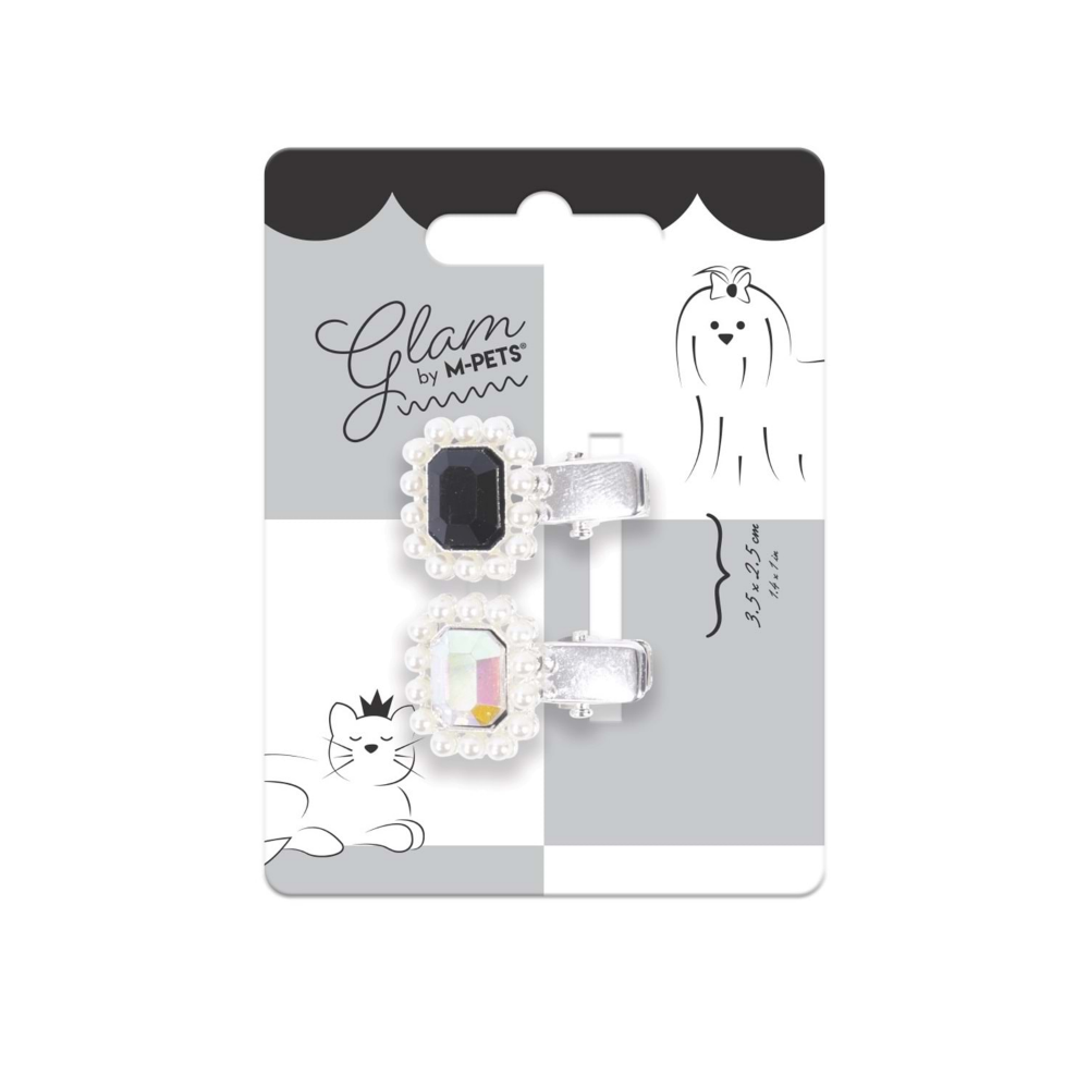 M-Pets Glam Köpekler İçin Aksesuar Toka Black/Silver