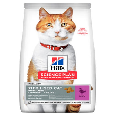 Hill's Sterilised Young Ördekli 3 Kg Kısırlaştırılmış Kuru Kedi Maması