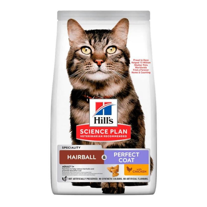 Hill's SD Tüy Yumağı Kontrolü ve Mükemmel Tüyler için Tavuklu Kedi Maması 1,5Kg