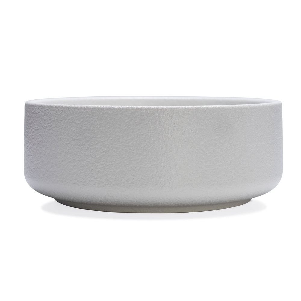 Beeztees DBL Köpek Mama Su Kabı, Seramik, Mat Beyaz, 18cm, 1200ml