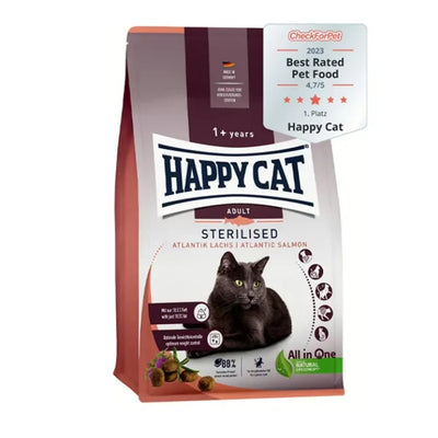 Happy Cat Sterilised Atlantic 4 Kg Somon Kısırlaştırılmış Kuru Kedi Maması