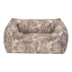 Pet Comfort Alpha Açık Kahverengi- Beyaz Köpek Yatağı M 80x65cm