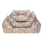 Pet Comfort Alpha Açık Kahverengi- Beyaz Köpek Yatağı M 80x65cm