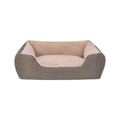 Pet Comfort Echo Varro Kahve-Bej Köpek Yatağı L 85x105cm