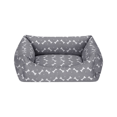 Pet Comfort Uniform Bone Gri-Beyaz Kedi ve Köpek Yatağı S 40x50cm