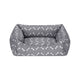 Pet Comfort Uniform Bone Gri-Beyaz Kedi ve Köpek Yatağı S 40x50cm
