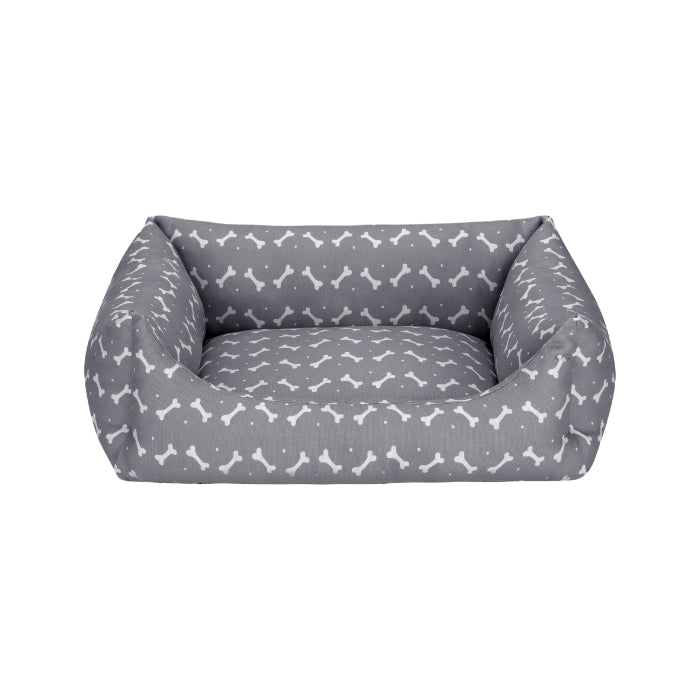Pet Comfort Uniform Bone Gri-Beyaz Kedi ve Köpek Yatağı S 50x60cm
