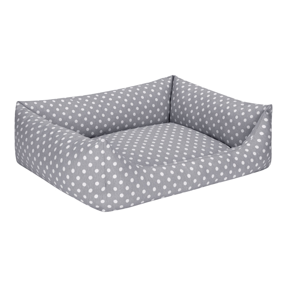 Pet Comfort Uniform Gri Puantiyeli Kedi ve Köpek Yatağı S 60x50cm