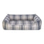 Pet Comfort Delta Lacivert Kareli Köpek Yatağı L 105x80cm